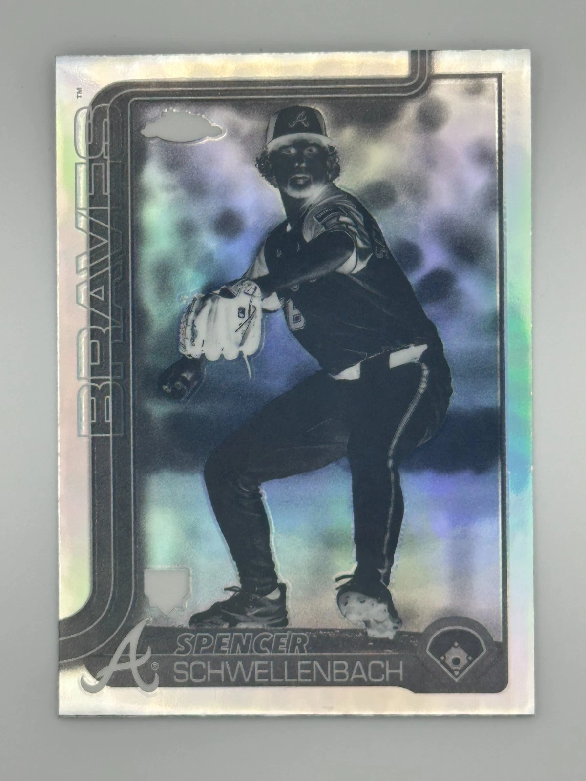 2025 Topps Chrome - Spencer Schwellenbach #203 Negative Refractor (RC)