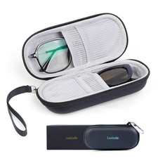 Luxtude Double Glasses Case Hard Shell, Portable Double Eyeglass Case