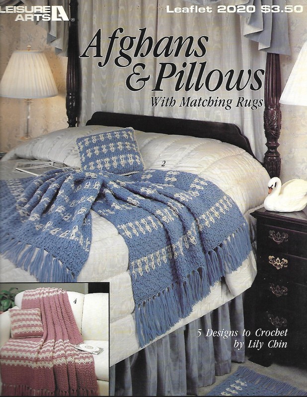 Afghans & Pillows With Matching Rugs - Leisure Arts Crochet Pattern Leaflet 2020