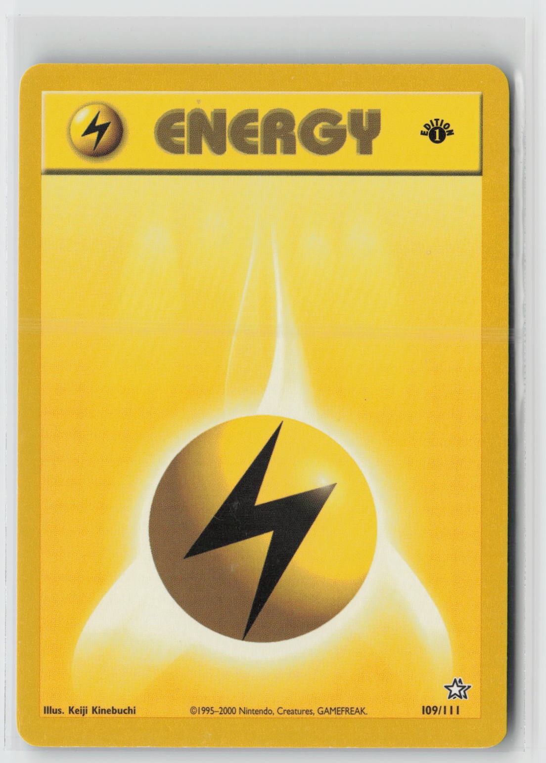 Lightning Energy 1st Edition Common Neo Genesis 109/111 NM