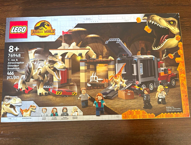 LEGO Jurassic World 76948 T. rex & Atrociraptor Breakout Brand New Sealed