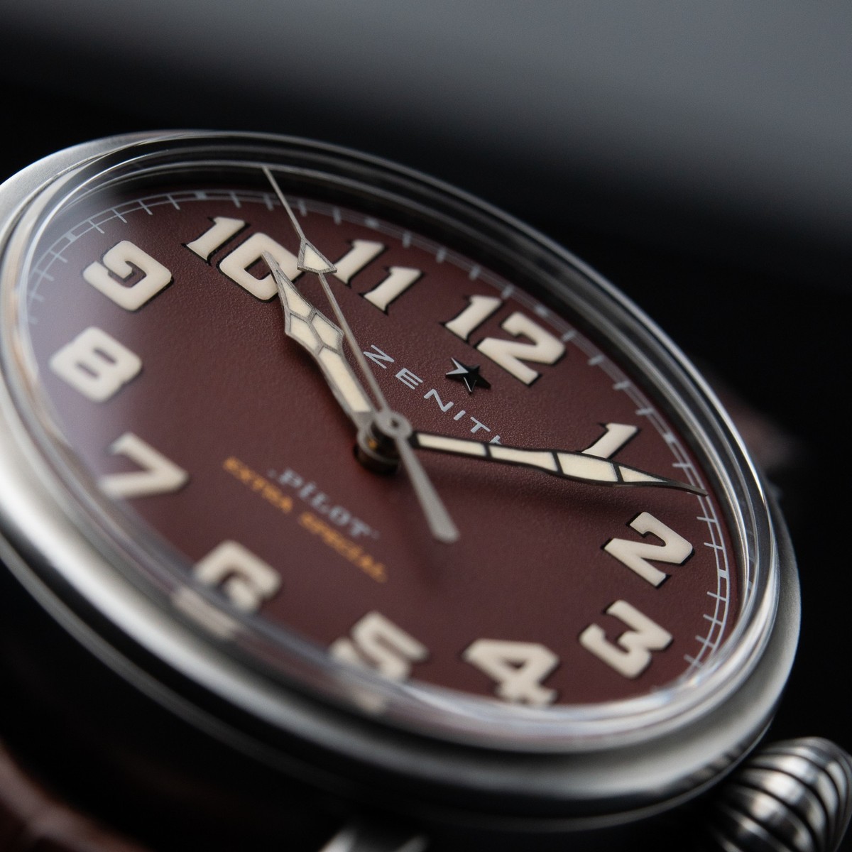Zenith Pilot Burgundy Men's Watch - 11.1941.679/94.C814 for sale