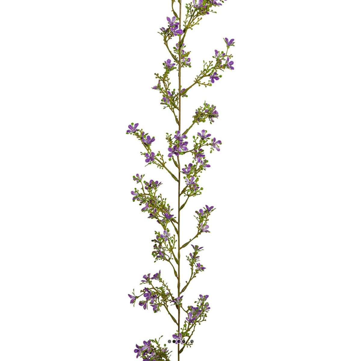 Guirlande jasmin artificiel pourpre L 190 cm plastique fausse plante tombante