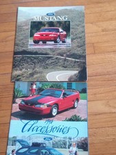 1996 Ford Mustang showroom book and accessories book