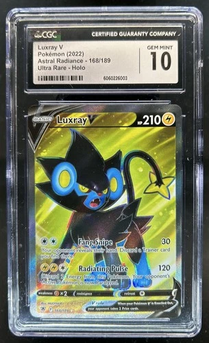 2022 Pokemon SWSH Astral Radiance Luxray V Ultra Rare #168/189 CGC 10