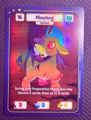 Neopets Battledome Champions of Meridell Darigan Moehog COM-114 SR