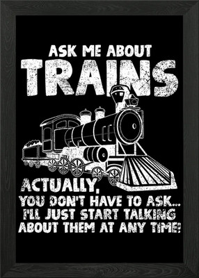 Züge Lokomotive Eisenbahn gerahmtes Wandbild Poster Leinwanddruck Bild