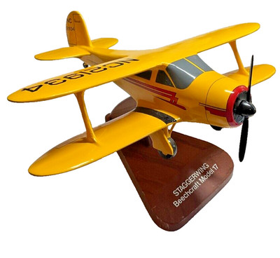 Staggerwing Beechcraft Model 17 NC21934 Aircraft 10 x 12 inches EUC