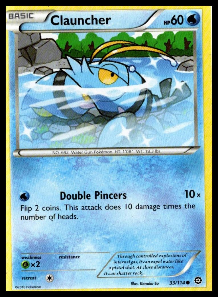 XY - Steam Siege #33/114 Clauncher
