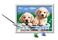 Ravensburger Creart Cute Puppies Paint By Numbers Kits For Children & Adults Age