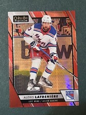 2023-24 O-Pee-Chee Platinum - Alexis Lafreniere #55 Red Prism /199