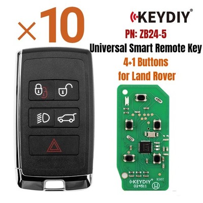 KEYDIY ZB24-5 Universal Smart Remote Key 4+1 Buttons for Land Rover for KD-MAX