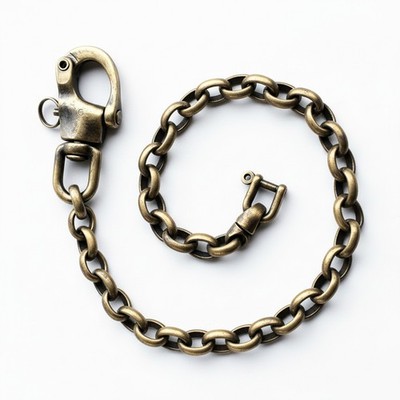 Biker Kette massiv Geldbörse Hosenkette Wallet Chain Geldbeutelkette Rockabilly
