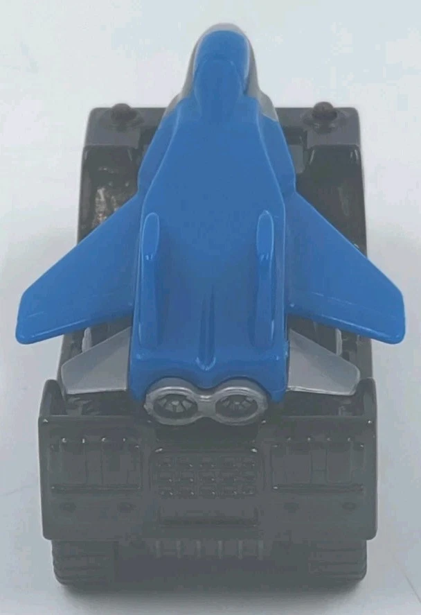 Matchbox 1985 Fighter Jet Grey Blue Plane & Black Transporter Vehicle 1:150 - Image 2 of 4