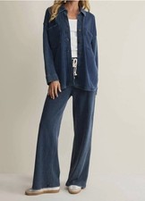Z Supply Hunter Knit Denim Pants Size Medium
