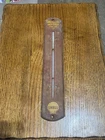 Vintage Shell Motor Oil Anti Freeze Metal Advertising Thermometer Sign 1940's