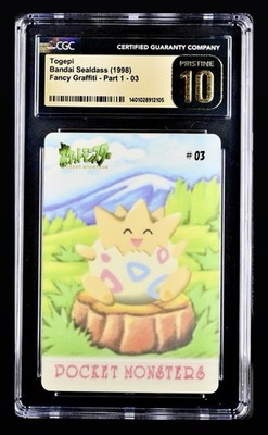 Pokémon 1998 Fancy Graffiti #03 Pocket Monster Togepi CGC PRISTINE