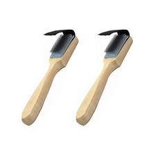 2 Pack Wooden Handle Suede Shoe Cleaner Brush for Dance Shoes Sole Cleaning