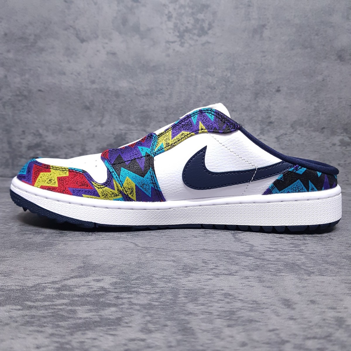 ☆AIR JORDAN 1 MULE☆ NIKE AIR JORDAN 1 Mule Golf Shoes Mens 9 Nothing But Net White