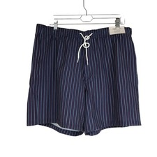 HOLLISTER - MEN'S XL - BLUE STRIPE VOLLEY SWIM TRUNKS SHORTS