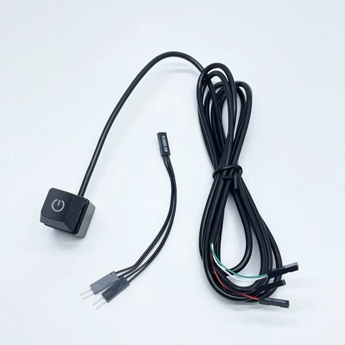 Desktop Computer Case Motherboard Power Button Switch Cable Control Adapter 1.8M - Picture 5 of 8