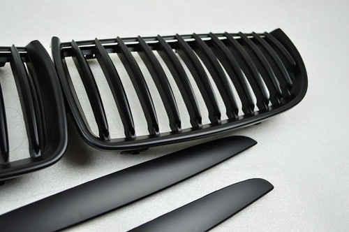 Para 05-08 BMW Serie 3 E90 E91 Parrilla Delantera Tipo P Negro Mate 318d 320d - Imagen 4 de 4