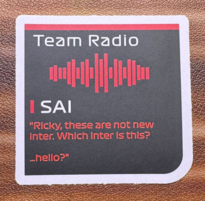 Carlos Sainz ''Which Inter Is This'' F1 Formula 1 Team Radio Sticker