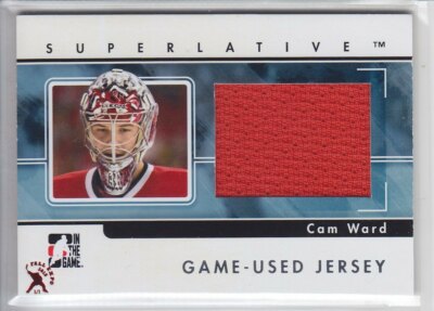 2015-16 ITG FALL EXPO 09-10 SUPERLATIVE CAM WARD 1/1 JERSEY GAME USED Hurricanes