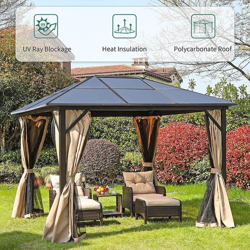 10x12ft Outdoor Canopy Gazebo with 