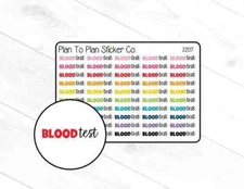 2207~~Blood Test Planner Stickers