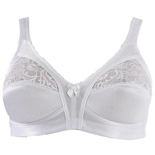 Ladies Womens Beauforme Firm Control Satin Bra Non Wired Soft Full Size Cup B-EE - Image 2 of 3