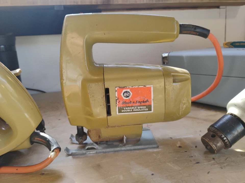 Vintage Black And Decker Tools LOT Drill Circular Saw Jig Saw. Working. 1970s - Image 3 of 4