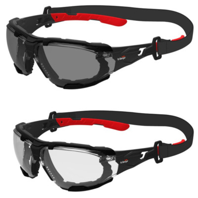 Traega Seto F+ Elite Premium Schutzbrille + Schaumstoff & Riemen Antibeschlag Anti-Kratzer