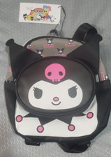  NEW Hello Kitty Friends Kuromi adjustable BACKPACK Black Gray Pink zipper