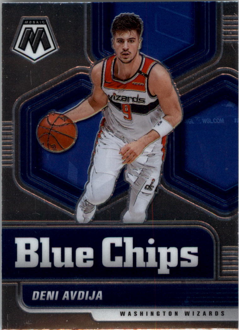 2020-21 Panini Mosaic Blue Chips #3 Deni Avdija - NM-MT
