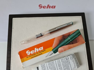 GEHA 711 ''A'' Demonstrator transparent Füllhalter 70er / 80er OVP sehr selten