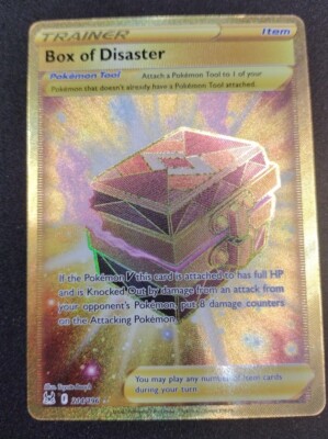 Box of Disaster 214/196 Gold Shiny Secret Rare Lost Origin