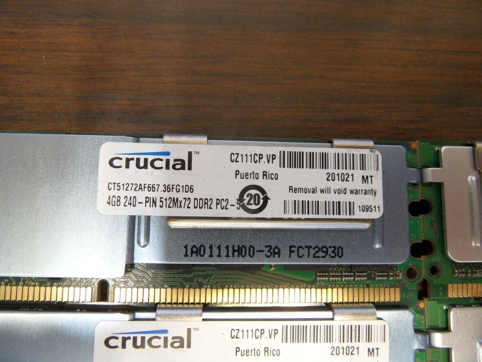 24 GB Memory Kit Crucial CT51272AF667.36FG1D6 Plus 2X 2GB See Pictures - Image 3 of 4