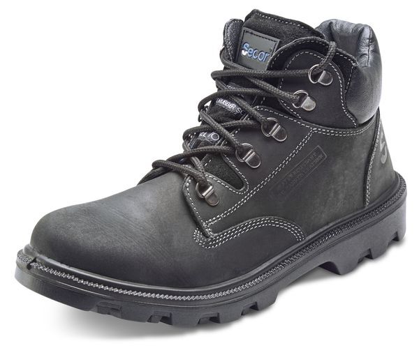 Beeswift Sherpa Dual Density Pu/Rubber Mid Cut Boot Black Size 8 - Image 3