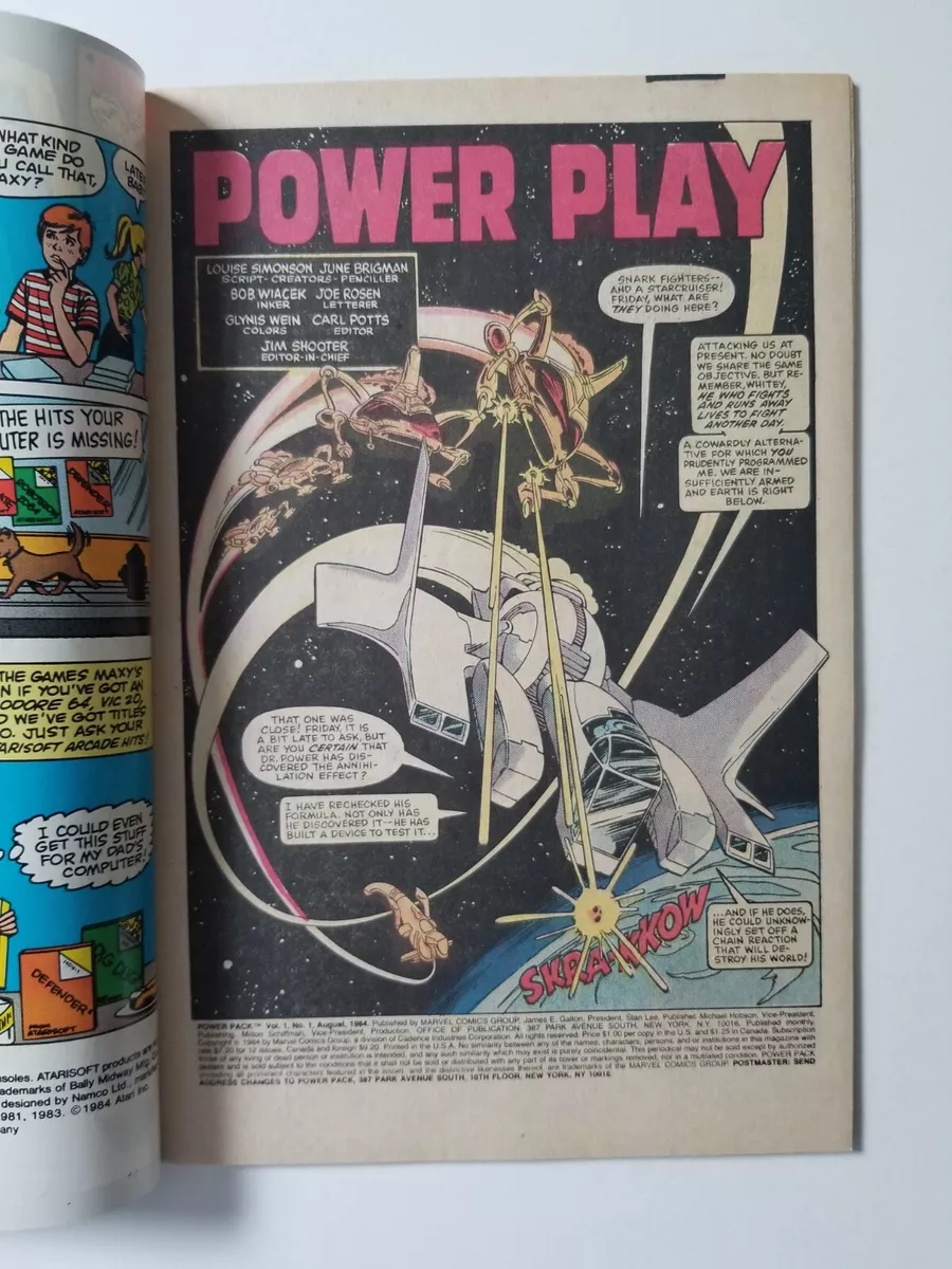 Power Pack #1 (1984 Marvel Comics) First Printing ~ FN ~ Combine Shipping |  eBay
