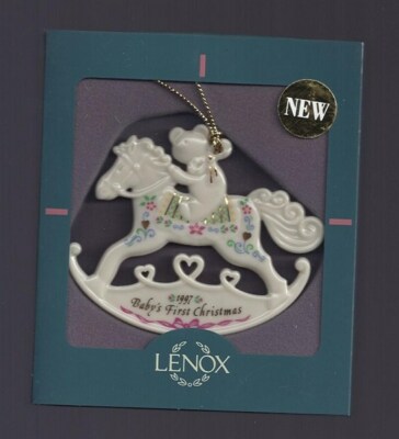 lenox baby's first christmas ornament