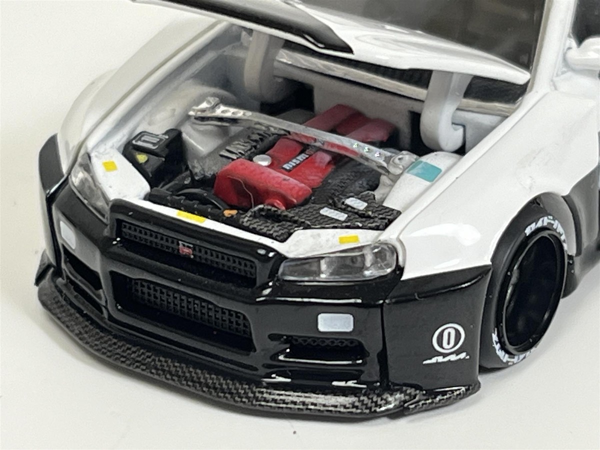 ミニカー (R34) KaidoWorks V2 Aero Police BLKLTD BLKLTD Nissan Skyline GT-R (R34) Kaido Works (V2 Aero