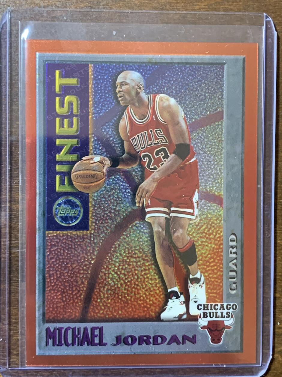 Michael Jordan 1995 96 Topps mystery finest #M1 Chicago Bulls