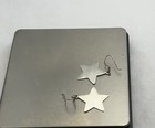 Pendientes colgantes de alambre de plata de ley STARS 4,6 g 1"