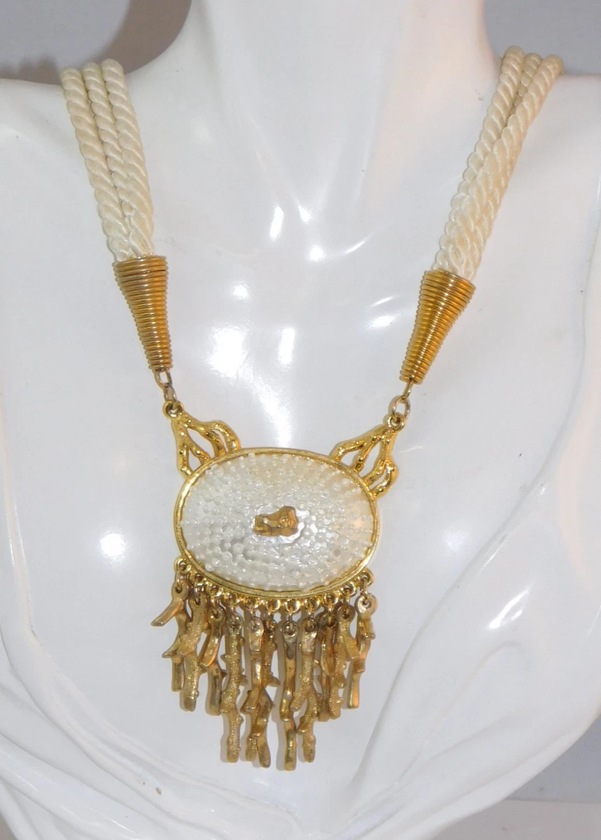 White gold coral necklace deals