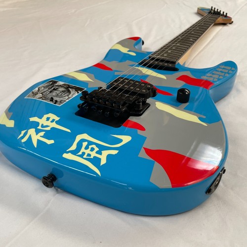 Guitarra Eléctrica Azul SHENFENG Madera Maciza Trémolo Negro Herrajes Logo Personalizado Envío Gratis - Imagen 5 de 16
