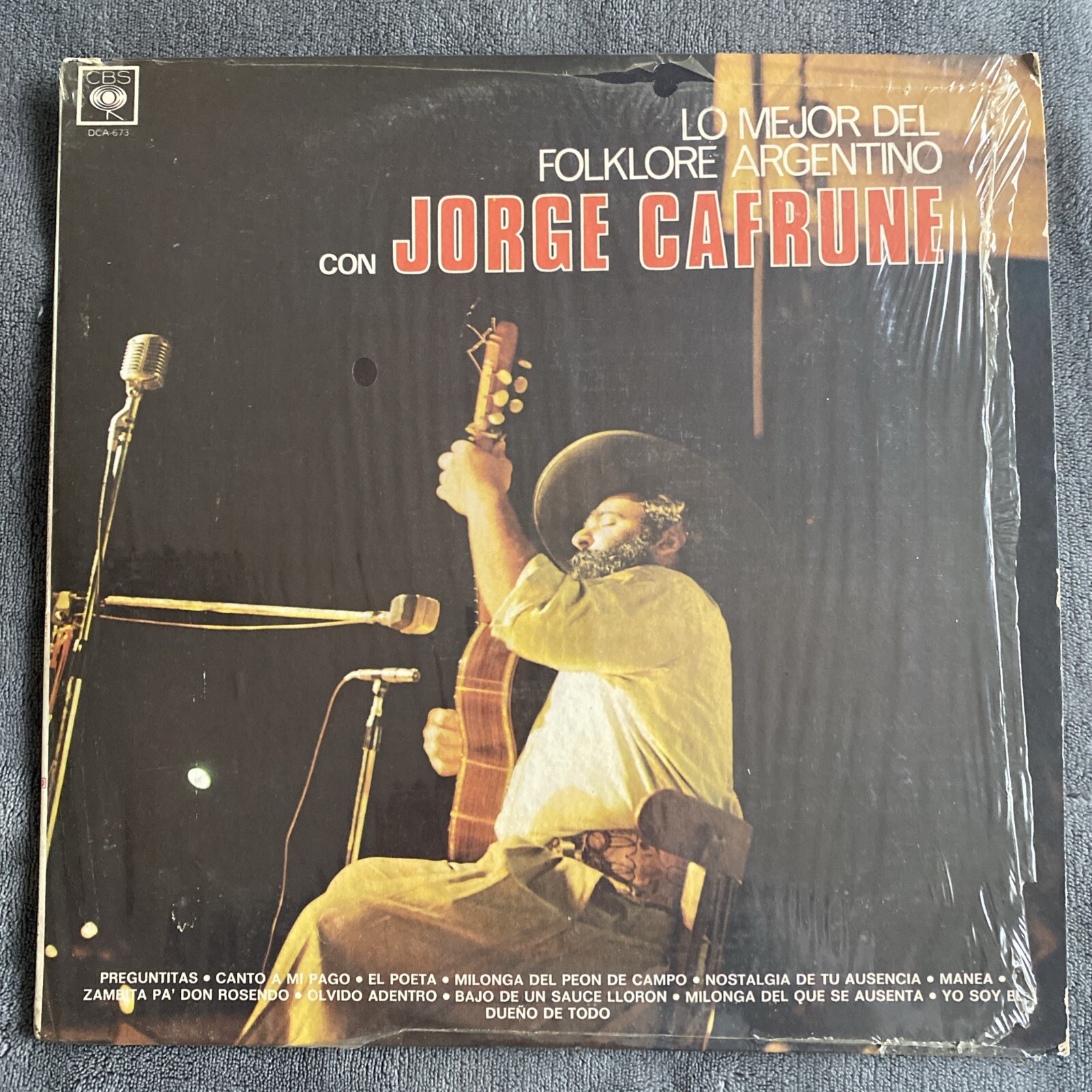 Jorge Cafrune – Lo Mejor [1976] Vinyl LP Traditional Folk Ballad CBS