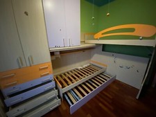 Cameretta a ponte con libreria e scrivania (marca "Casa della Cameretta")