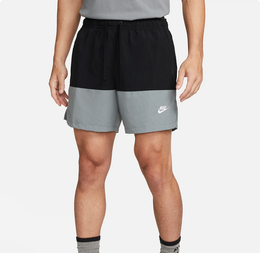 nike color block woven shorts