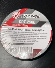 Everwell CDT-250B Black Duct Tape (2 count)